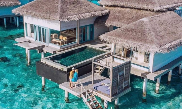 Sunset Overwater Residence With Pool: Raffles Maldives' Mini Mansion Above Water