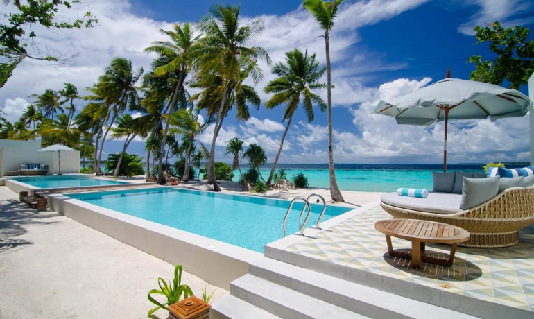 Amilla Maldives & Residences boasts the most roomy, opulent beachfront homes at great prices