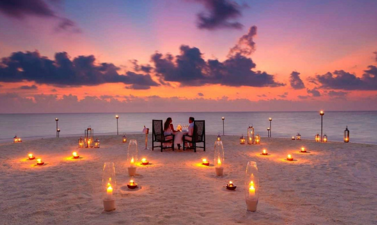 Celebrate your Love in your own private Paradise in the romantic island of Baros Maldives